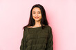 © Asier - Young chinese woman isolated on a pink background happy, smiling and cheerful.