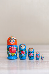 Wall Mural - mareshki.Russian doll. set of 5 pieces