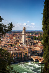 Blick auf die Altstadt von Verona, Italien