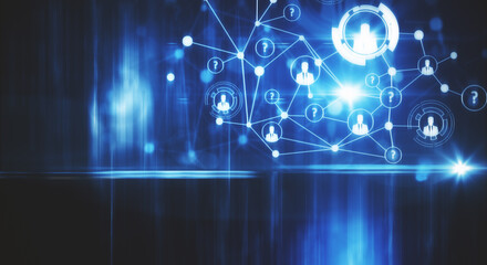 Poster - Creative digital business interface wallpaper.