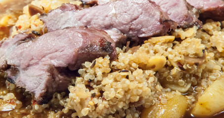 Poster - beef over cous cous