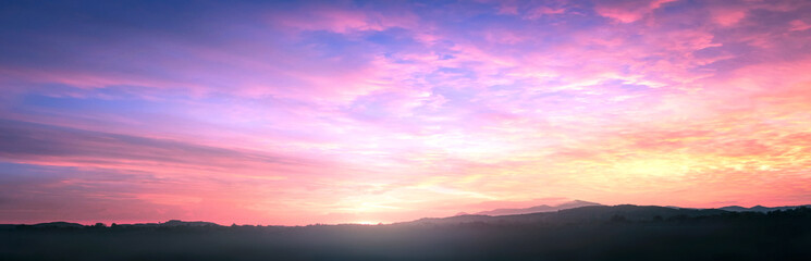 Wall Mural - amazing dramatic sky sunset background. yala province, thailand, asia
