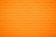 Abstract Weathered Texture Stained Old Stucco Light Clean Color And Aged Paint Concrete Orange Brick Wall Background In The Room. Grunge Decorative Pattern On The Street.