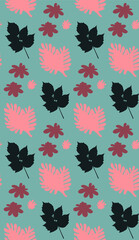 Poster - Seamless pattern in autumn colors.