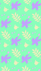 Poster - Autumn. Colors. Pattern without seams.