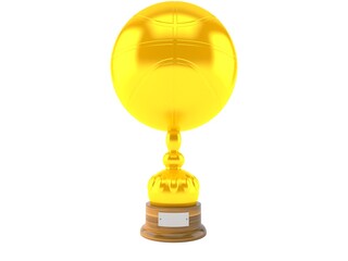 Canvas Print - Basketball ball trophy