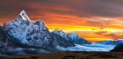 Sticker - Mount Ama Dablam on the way to Everest Base Camp