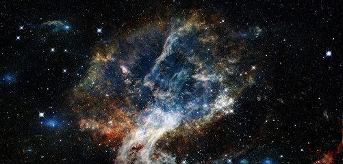 Wall Mural - Starry deep outer space. Elements of this image furnished by NASA