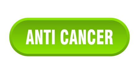 anti cancer button. rounded sign on white background