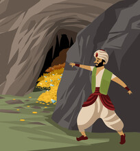 Ali Baba And The Hidden Treasure Inside A Cave Tale
