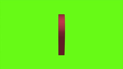 Poster - 3D location pin, marker animation on green screen