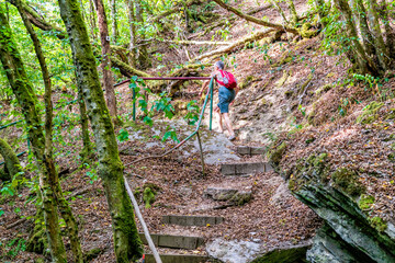 Canvas Print - Wanderweg im Jammertal