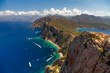 Blick vom Capo Rosso auf die Calanche de Piana, Korsika