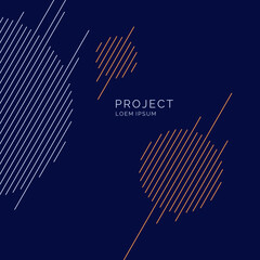 Poster - Abstract background with dynamic shapes. Vector template