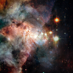 Wall Mural - nebula an interstellar cloud of star dust. elements of this image furnished by nasa