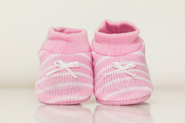 pink baby shoes