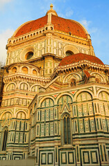 Wall Mural - View of the dome of Florence cathedral.