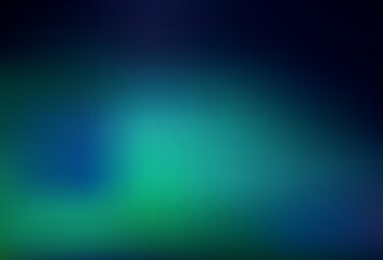 Poster - dark blue, green vector abstract blurred background.