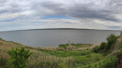 clouds over the river