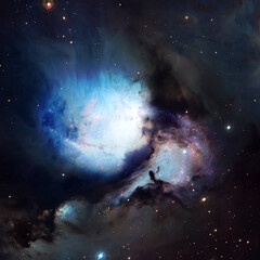 Starry deep outer space. Elements of this image furnished by NASA