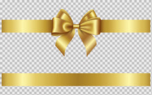 Gold Ribbon With Bow