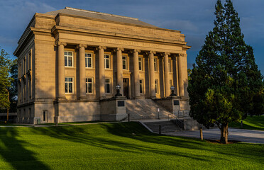 Canvas Print - State Capitol area in Bismarck North Dakota