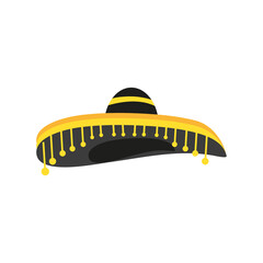 Sticker - mexican hat detailed style icon vector design