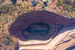 Open cut  gold mine at Cobar in the far west of New South Wales, Australia.