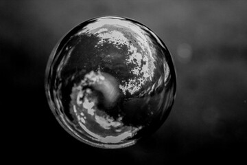 black and white
