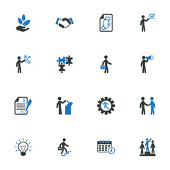 Sticker - Business icons - Set 4