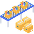 © Vectors Market - Icon of package filling in isometric design.