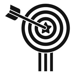 Poster - Target reputation icon. Simple illustration of target reputation vector icon for web design isolated on white background