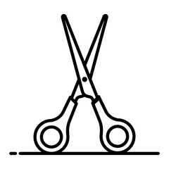 Sticker - 
A pair of cutting blades, scissors icon
