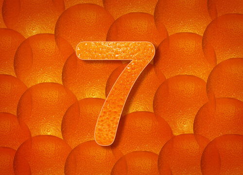 orange background with alphabetic letters a to z and numbers 1 to 0
