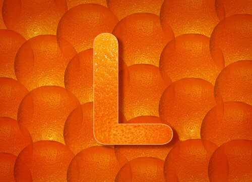 orange background with alphabetic letters a to z and numbers 1 to 0