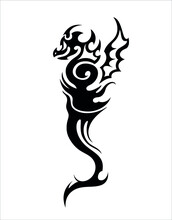 Chinese Dragon Fourteen Of The Big Collection Ethnic Tattoo Symbol Sticker