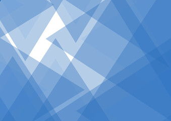 Poster - Abstract background consisting of geometric shapes. Blue geometric texture. Abstract wallpaper. The background is blue and white. Mosaic texture of different shades. Banner with space for text.