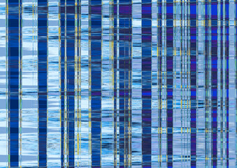 Poster - Blue abstract background. Texture using geometric gradient. Dark and light blue alternate. Abstract background of geometric vertical lines. Horizontal background. Patern with static noise.