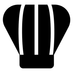 Sticker - 
A chef cap icon in modern filled style 
