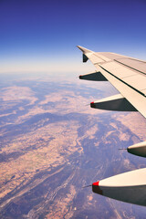 Poster - Vertical aerial shot from an airplane