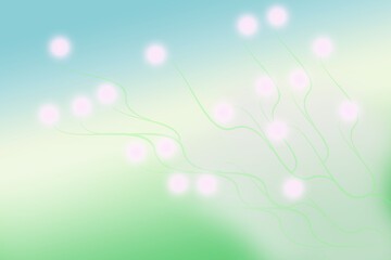 Fototapete - Bokeh background design with abstract linear details for modern background design and layout.
