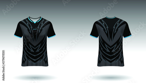 Fotomural Sport design template football jersey vector for football club