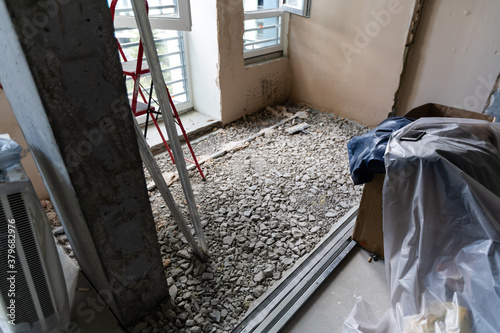 Fotomural Being renovated house, apartment renovation