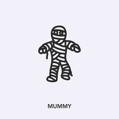 Poster - mummy icon vector sign symbol