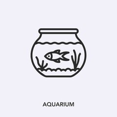 Poster - aquarium icon vector sign symbol