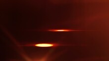 Optical Orange Lens Flare Anamorphic Transition Background In The Dark