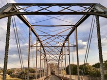 Vintage Bridge Over The Colorado