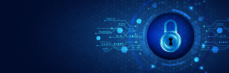 Poster - Data protection, privacy, and internet security concept. Cybersecurity for business and internet project. Vector illustration of a data security services.