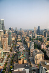 Wall Mural - Aerial view of Vancouver skyscrapers, Canada