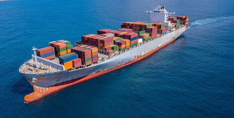 Wall Mural - Container Ship Vessel Cargo Port